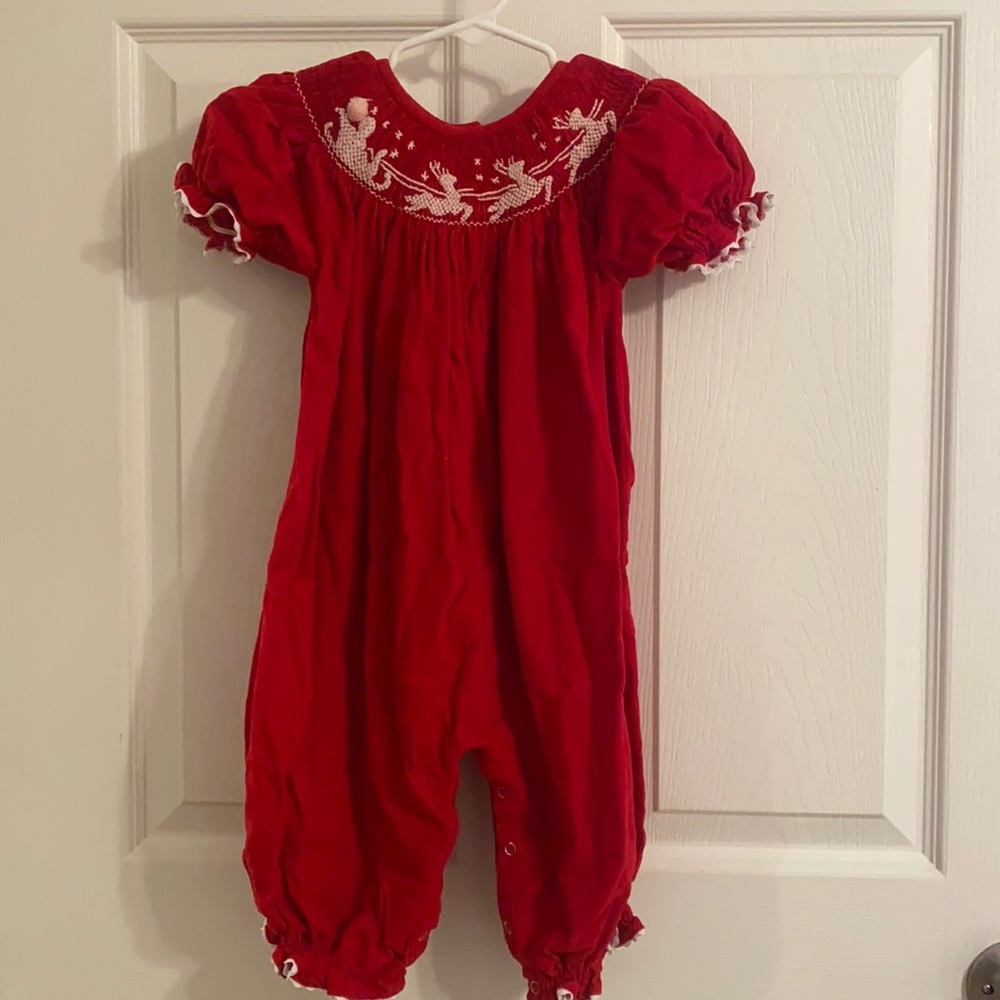 Christmas Red Corduroy Jumper